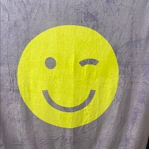 Winking Smiley Face Blanket